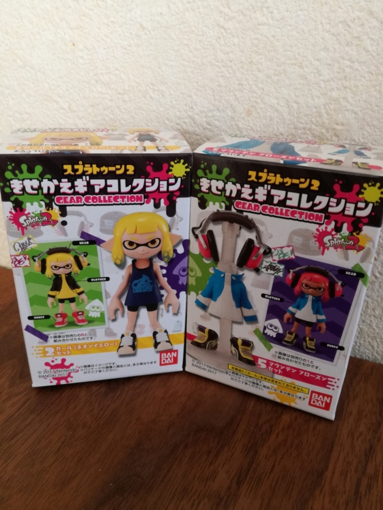 スプラトゥーン2 きせかえギアコレクション未開封BOX＋イエロー、ピンクセット スプラトゥーン2 きせかえギアコレクション未開封BOX＋イエロー