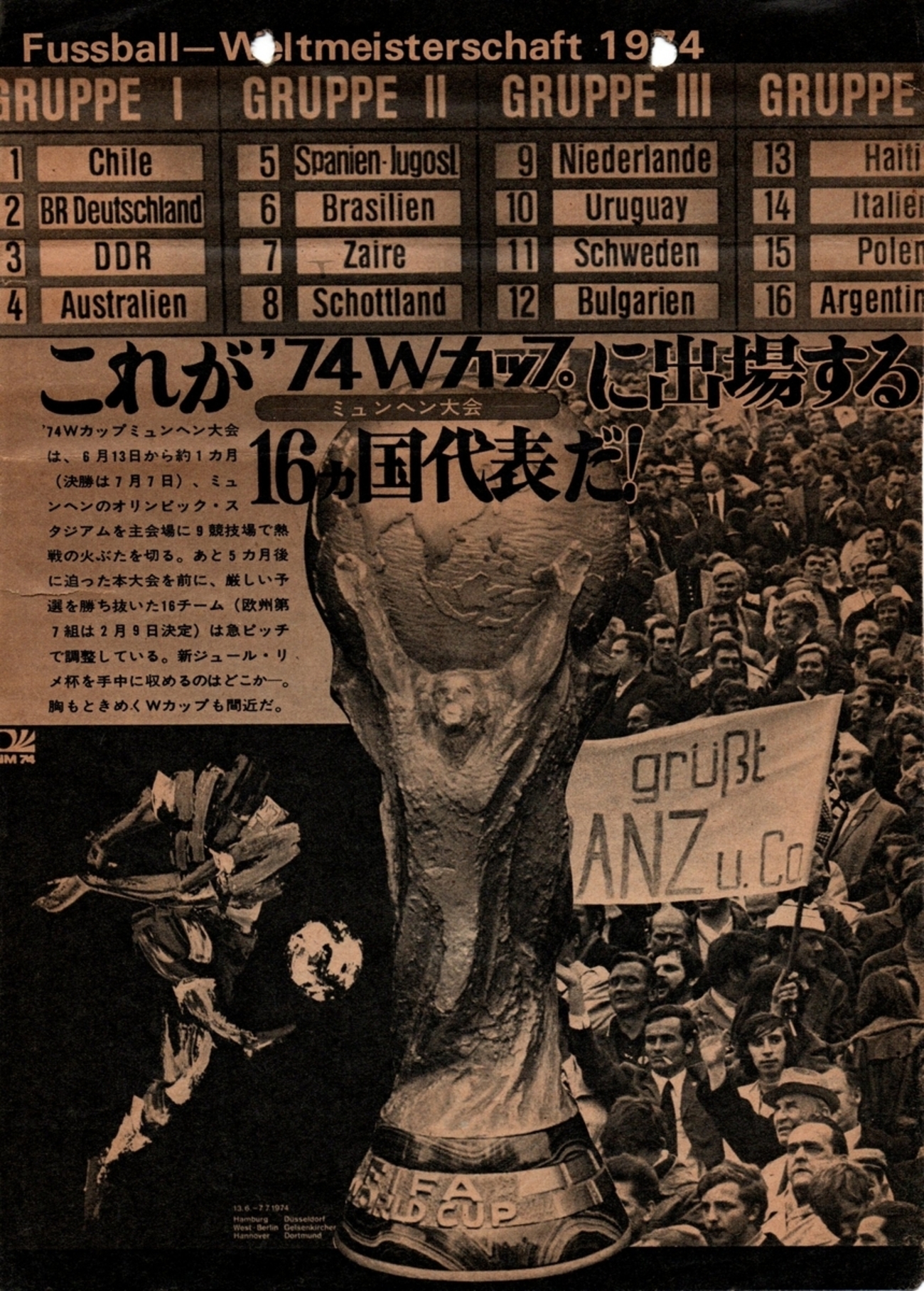 1974ワールドカップ西ドイツ大会のスクラップブック - sakataishizuka 