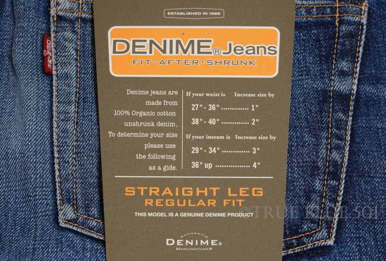 DENIME ドゥニームTOKYO EDITIONの経年変化・色落ち紹介 - TRUE BLUE 501