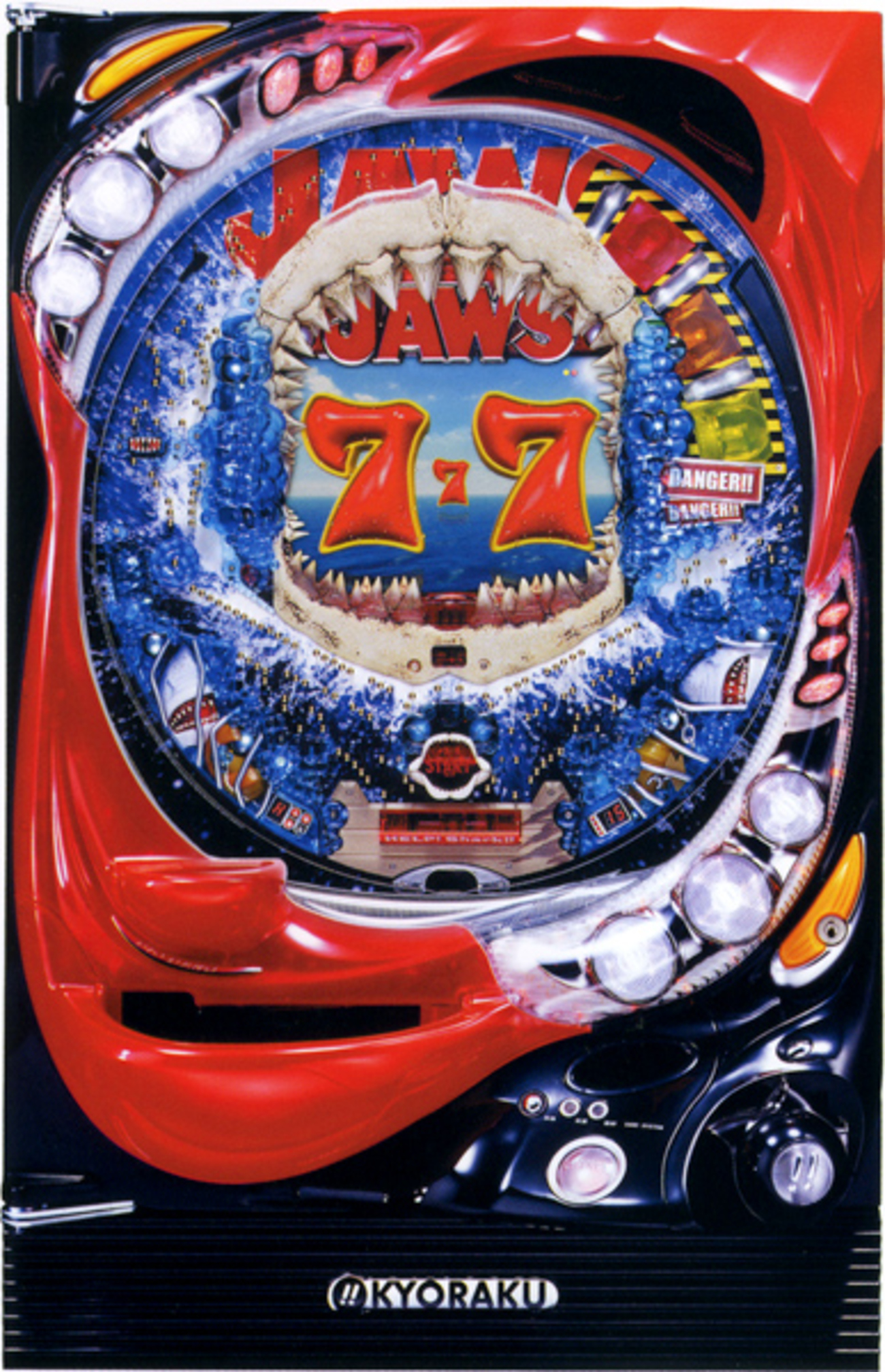 京楽産業.「CR ぱちんこジョーズ」の筺体＆情報 - pachinko