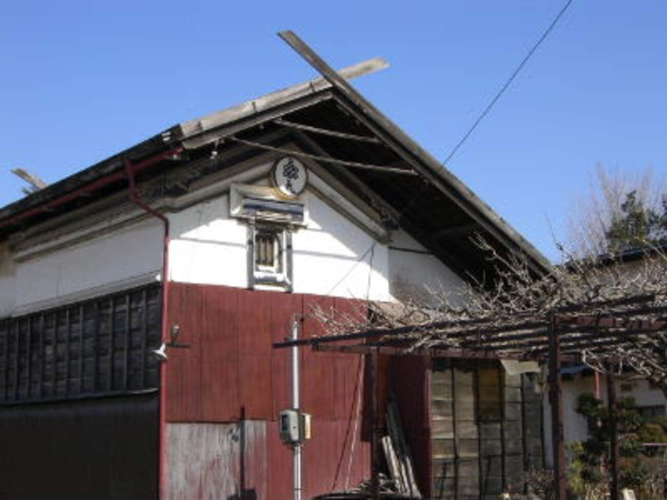 路上観察 諏訪の民家 - 透明タペストリー2