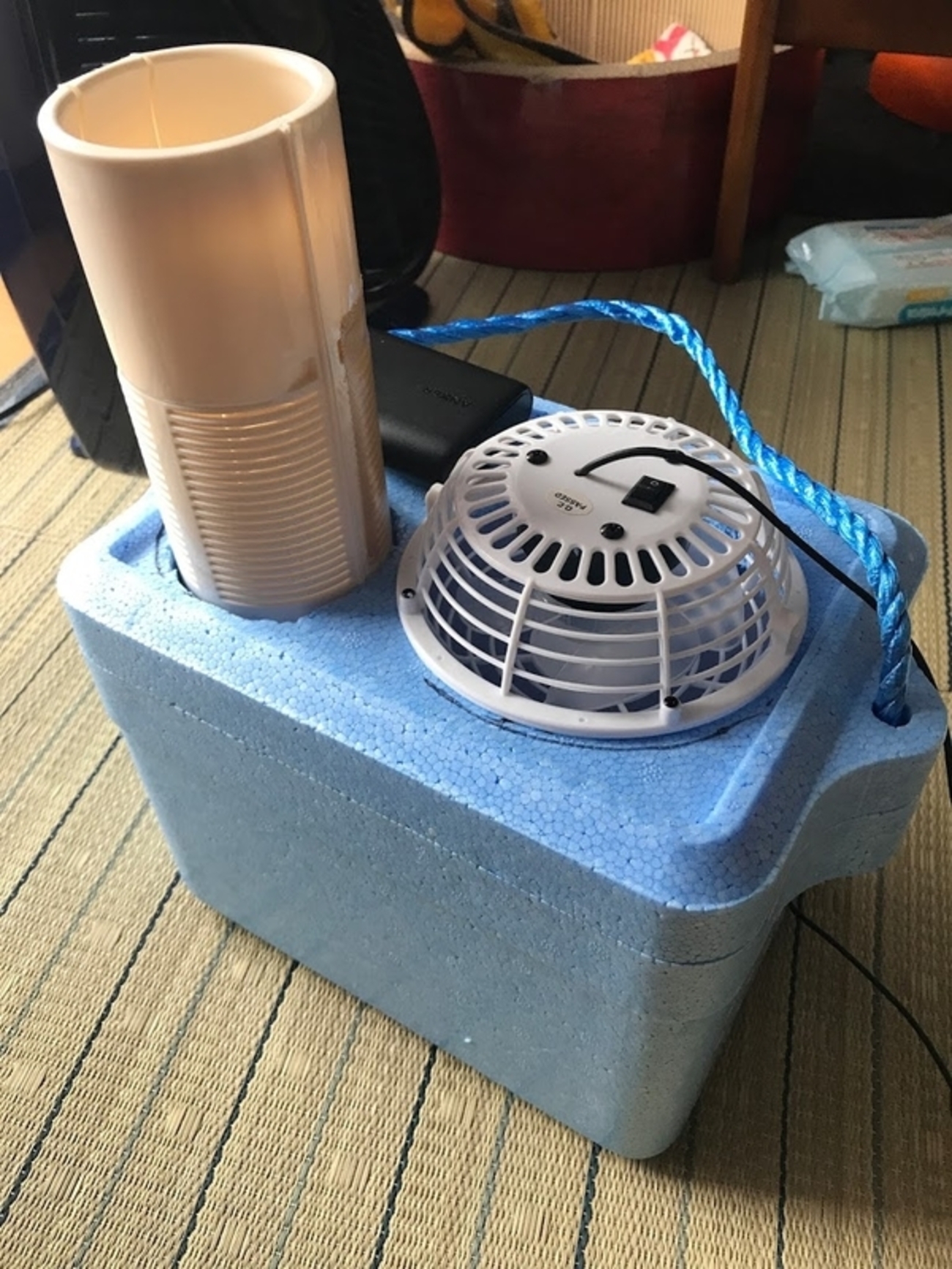 ポータブルクーラー試作第一号の失敗と対策 - 山Dの電波暗室