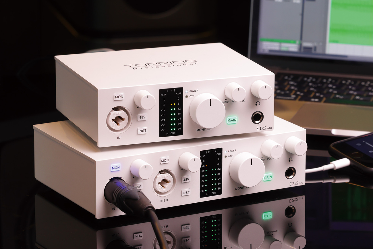 新ブランドTOPPINGのオーディオインターフェースProfessional E1x2 OTG 