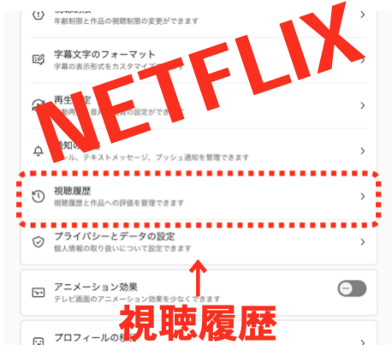 ネット フリックス 視聴 履歴