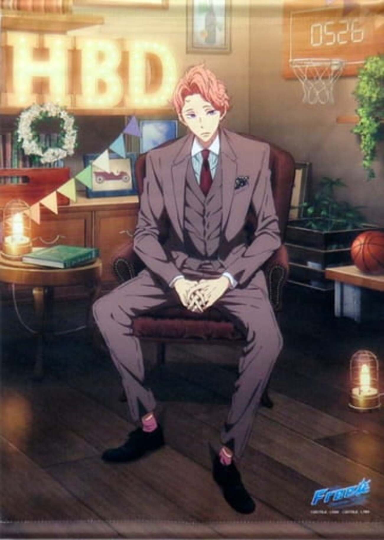 Free! 鴫野貴澄　缶バッジ　バースデー Free!シリーズ Wonderful Birthday party! | 京アニショップ！