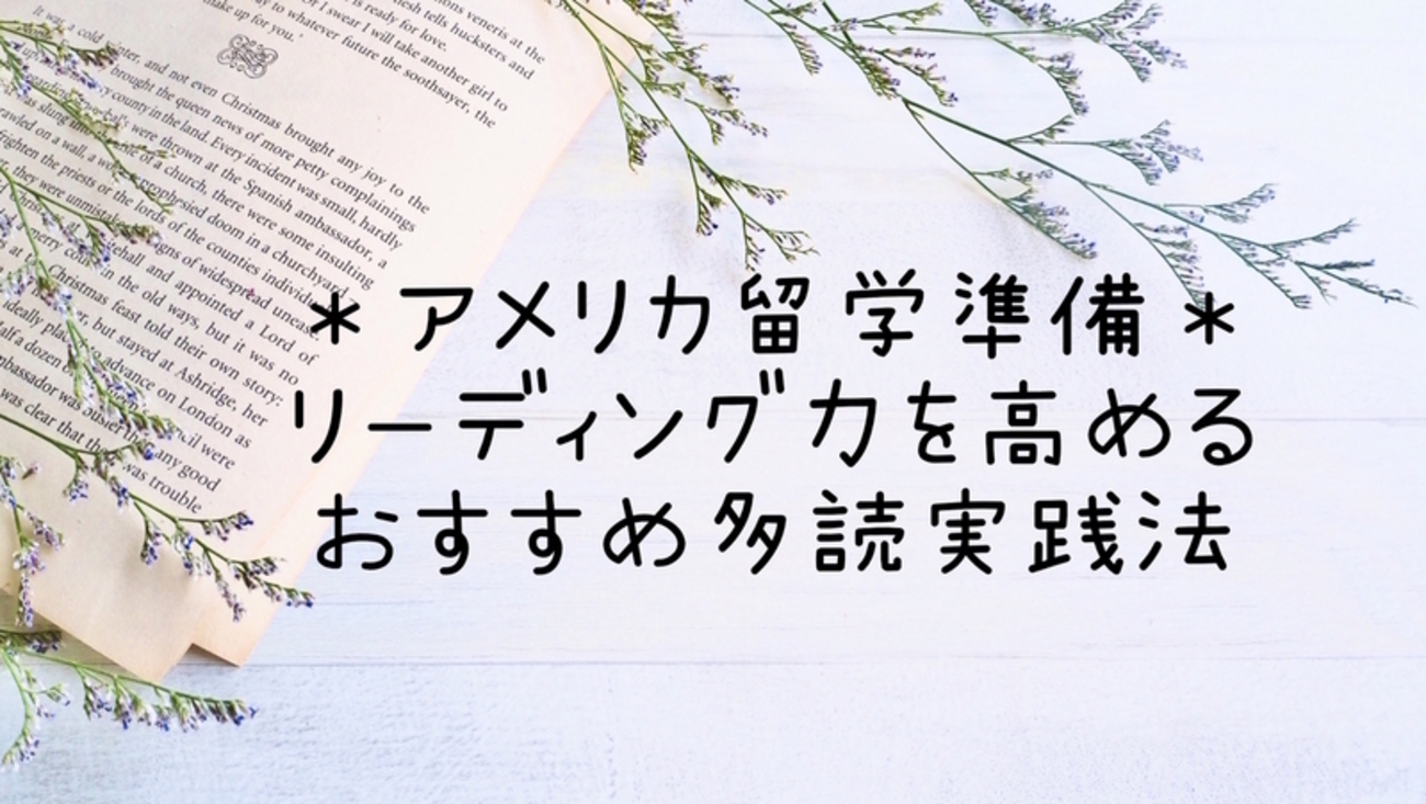 アメリカ留学に必要なリーディング力は多読で身につく！おすすめ教材も 
