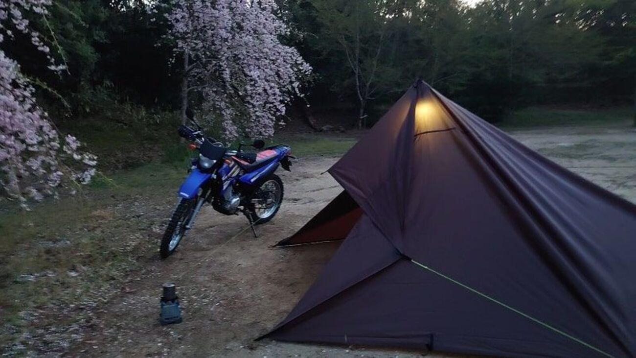XTZ125】初めてのキャンプツーリングに行ってきました。パッキング内容