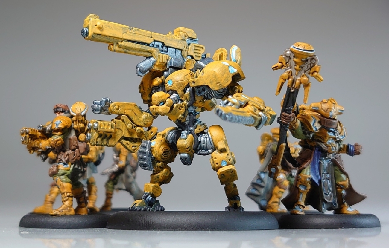 ウォーハンマー　WARMACHINE 塗装済み メタル製　ケース付き　ミニチュア British MK Heavy Mech Tank | Steampunk Wargames War Vehicle