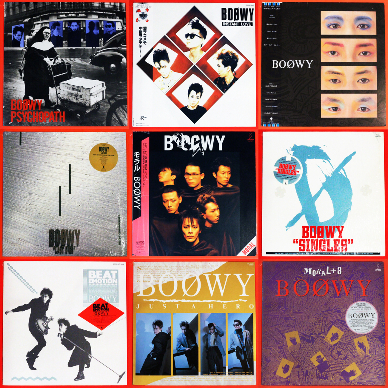 店頭追加盤》LPレコード◇BOOWY（氷室京介、布袋寅泰、松井恒松、高橋