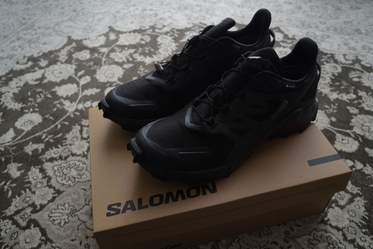 SALOMON SUPERCROSS 4 GTX W 箱あり（Black is Better！スタイリッシュ 