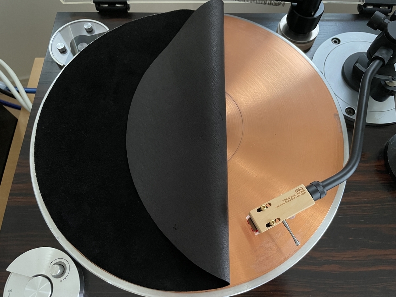 アルミ合金製 5mm ターンテーブルシート レコード プレート テー m731 
