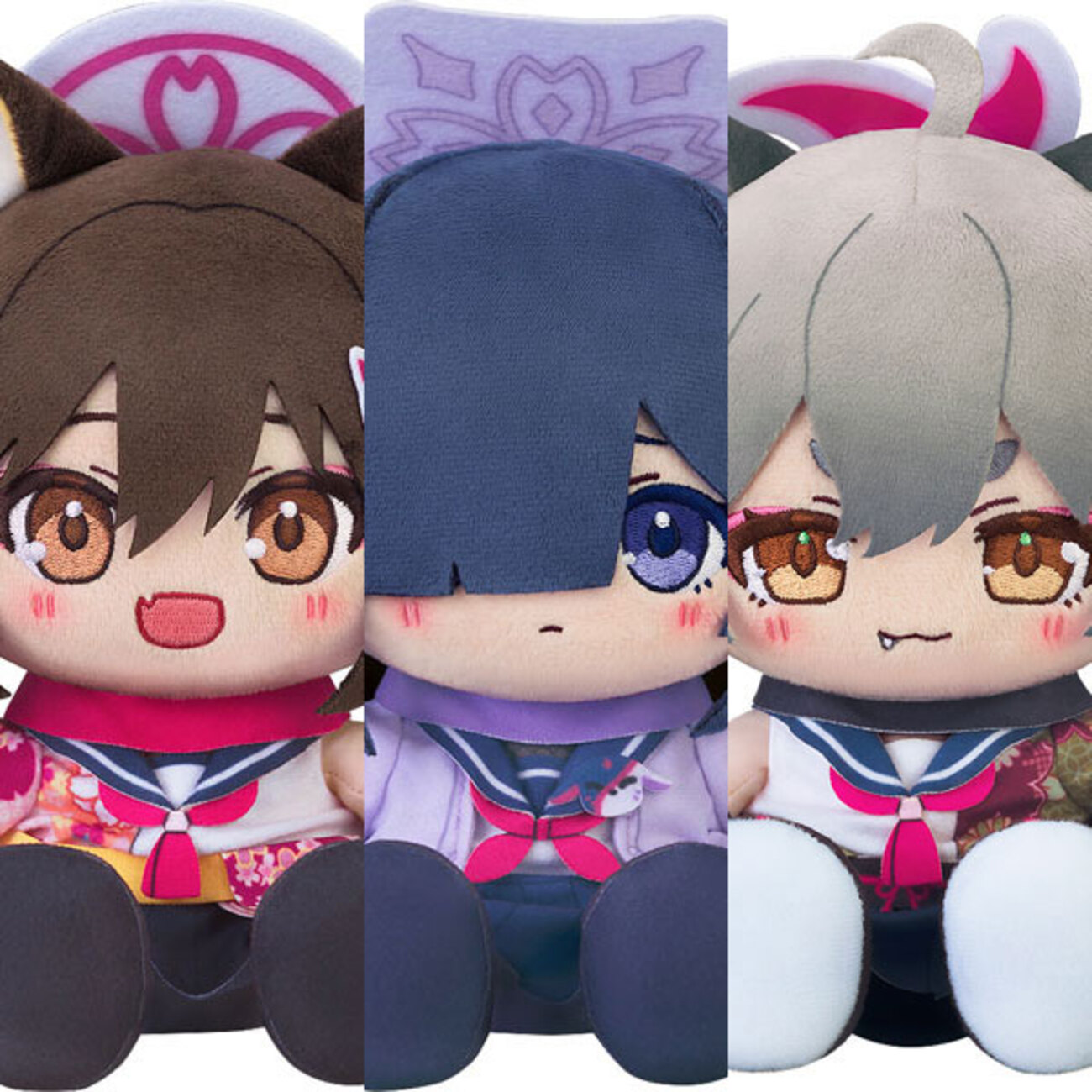 ブルアカ】ちょこぷに ぬいぐるみ『イズナ』『ツクヨ』『ミチル 