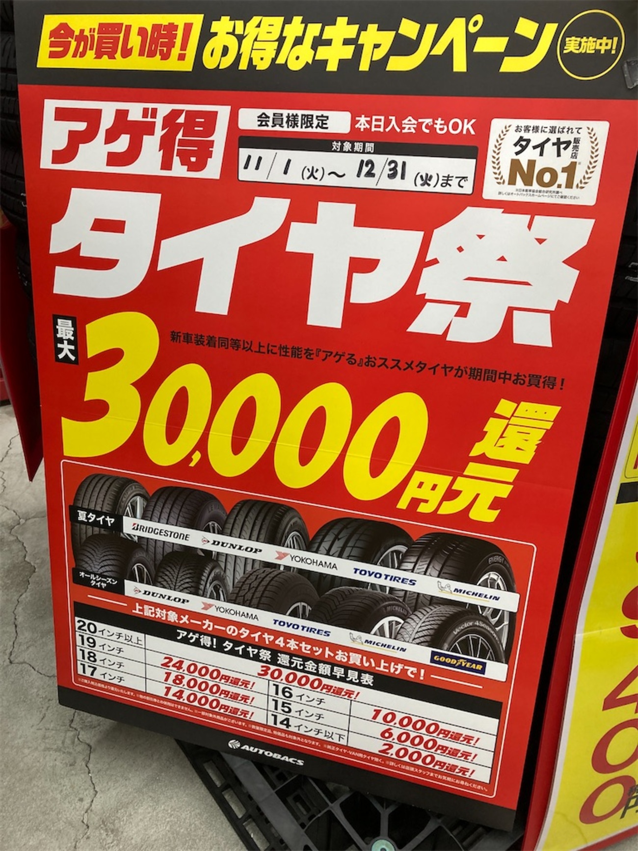 195/60R16 4本 交換工賃・廃タイヤ処分料・消費税込み価格 スーペリア
