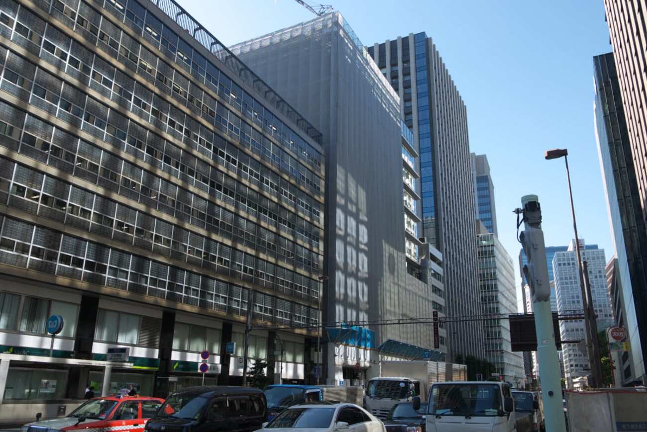 アーバンネット日本橋二丁目ビルの進捗状況 2015年10月8日 - 緑の、東京ブログ