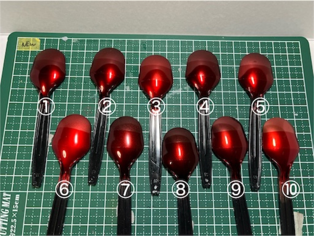 レッドキャンディ塗装のカラーサンプル - ハルマキの備忘録