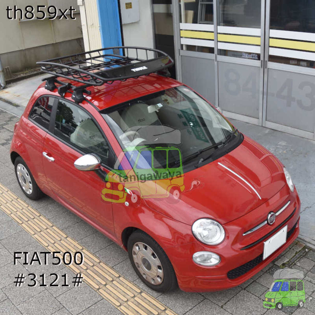 FIAT 500X | THULE 0 fiat 1 For With Compatible 車のルーフラック 