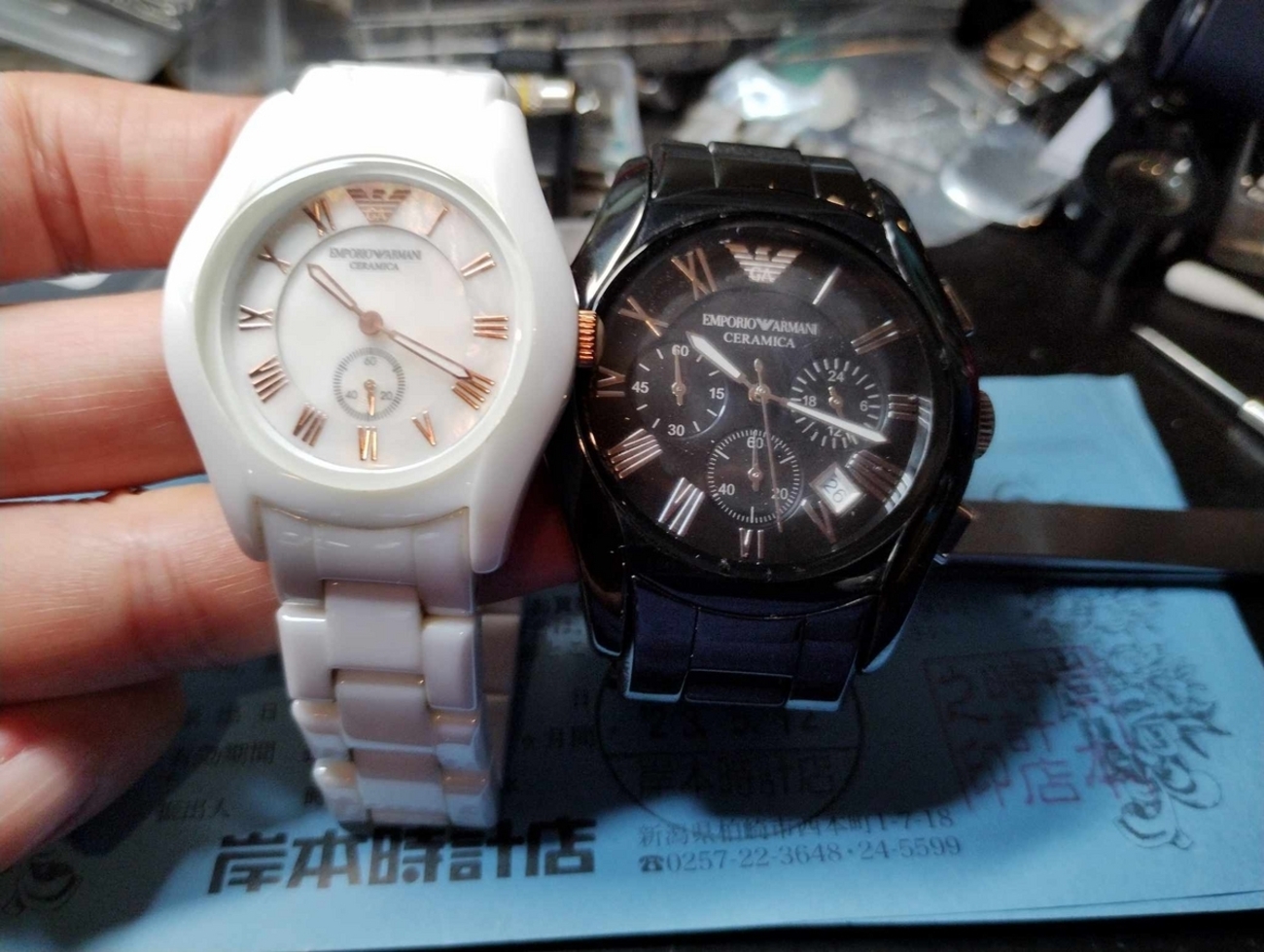 エンポリオ アルマーEMPORIO ARMANI メンズ 腕時計 電池切れ（EMPORIO 