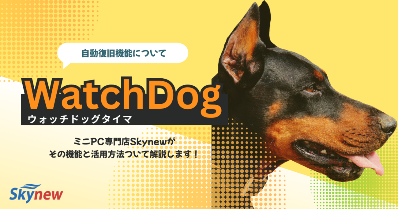 ウォッチドッグ(WatchDog)ってなに?業務用ミニPCで活躍するBIOS機能について解説 - Skynew-ミニPC専門店