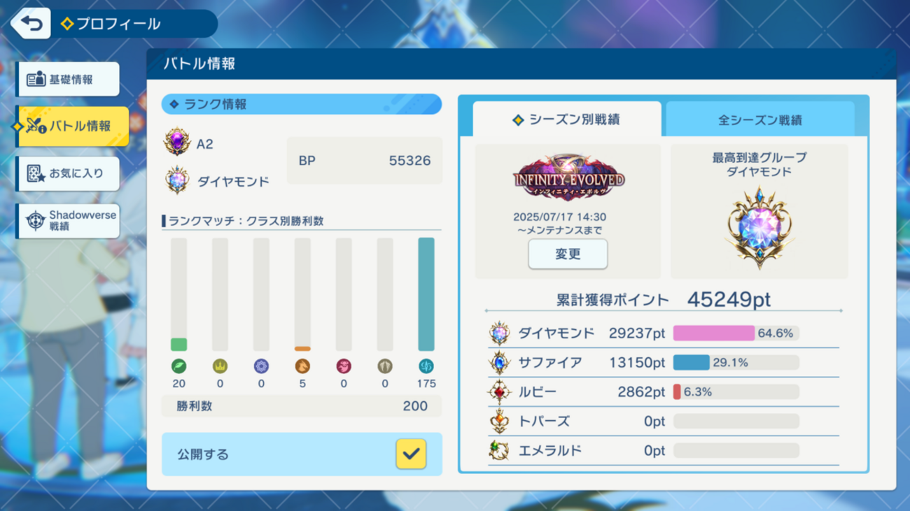 シャドバ 引退 MASTERランク レジェ多数 カードコンプ 各クラスのランクマッチ5勝で3500レッドエーテルが美味い｜たもたも