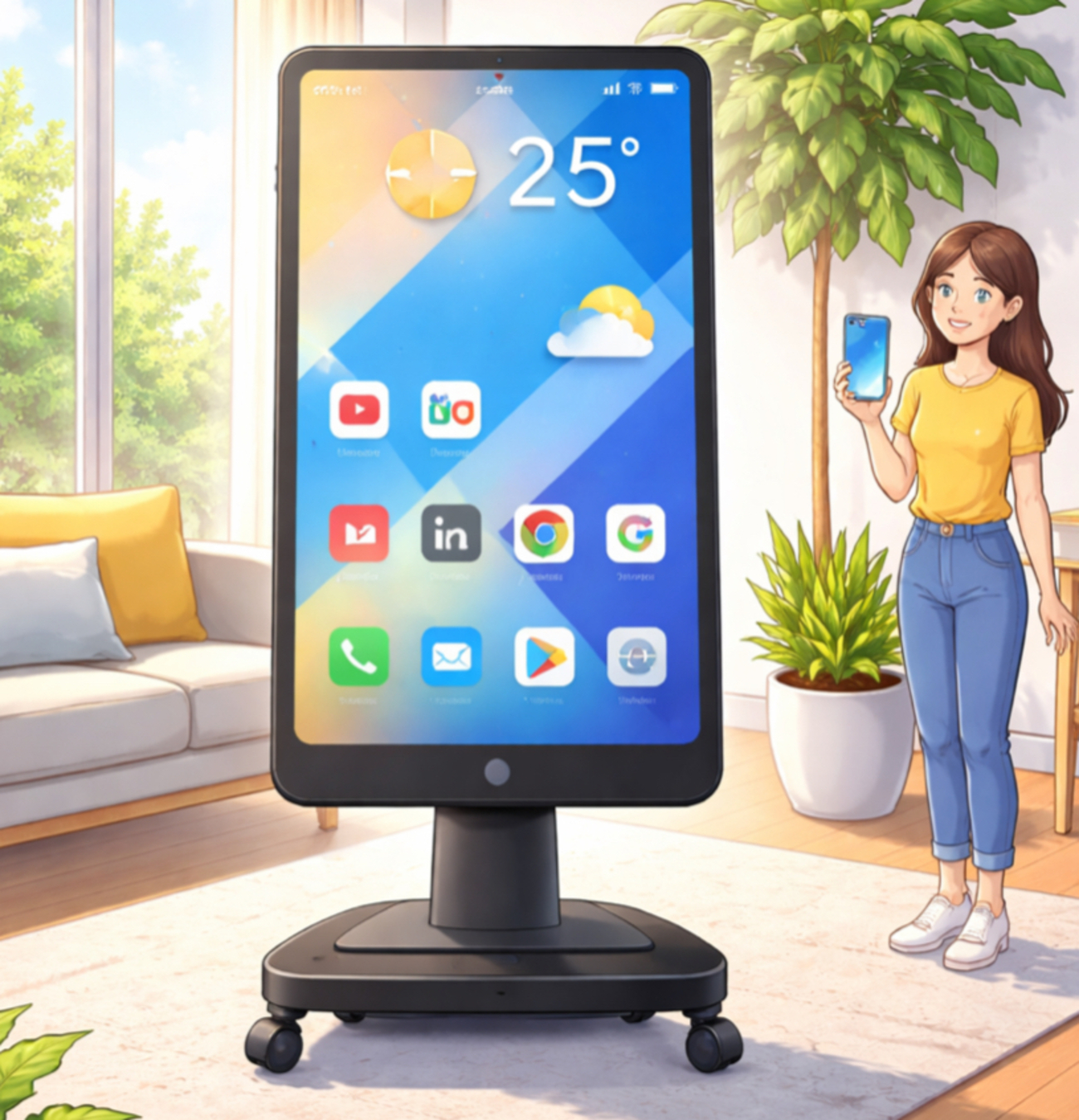 ドンキ「27inch まるででっかいスマホ」発売 Android 15搭載のタッチ 