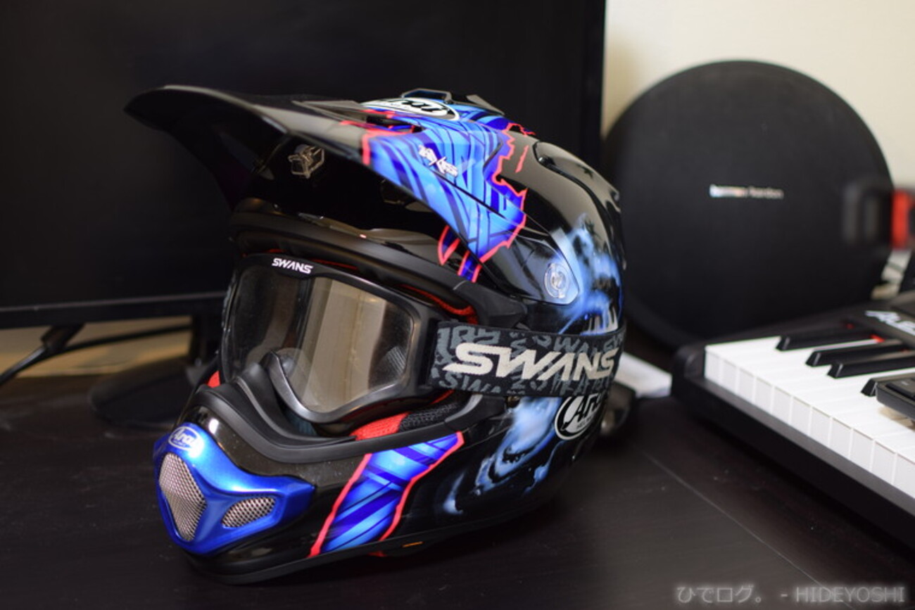 Araiのオフヘル、V-CROSS4 BARCIA（Vクロス4・バーシア）を購入 
