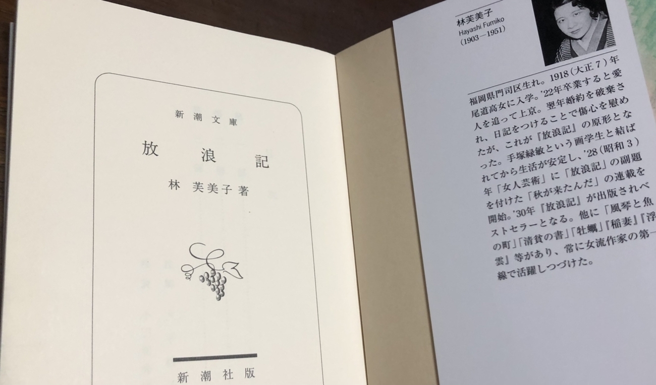 林芙美子の放浪記 - ことばを食する