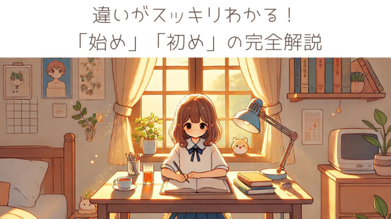 違いがスッキリわかる!「始め」「初め」の完全解説 - 今日も気になる!