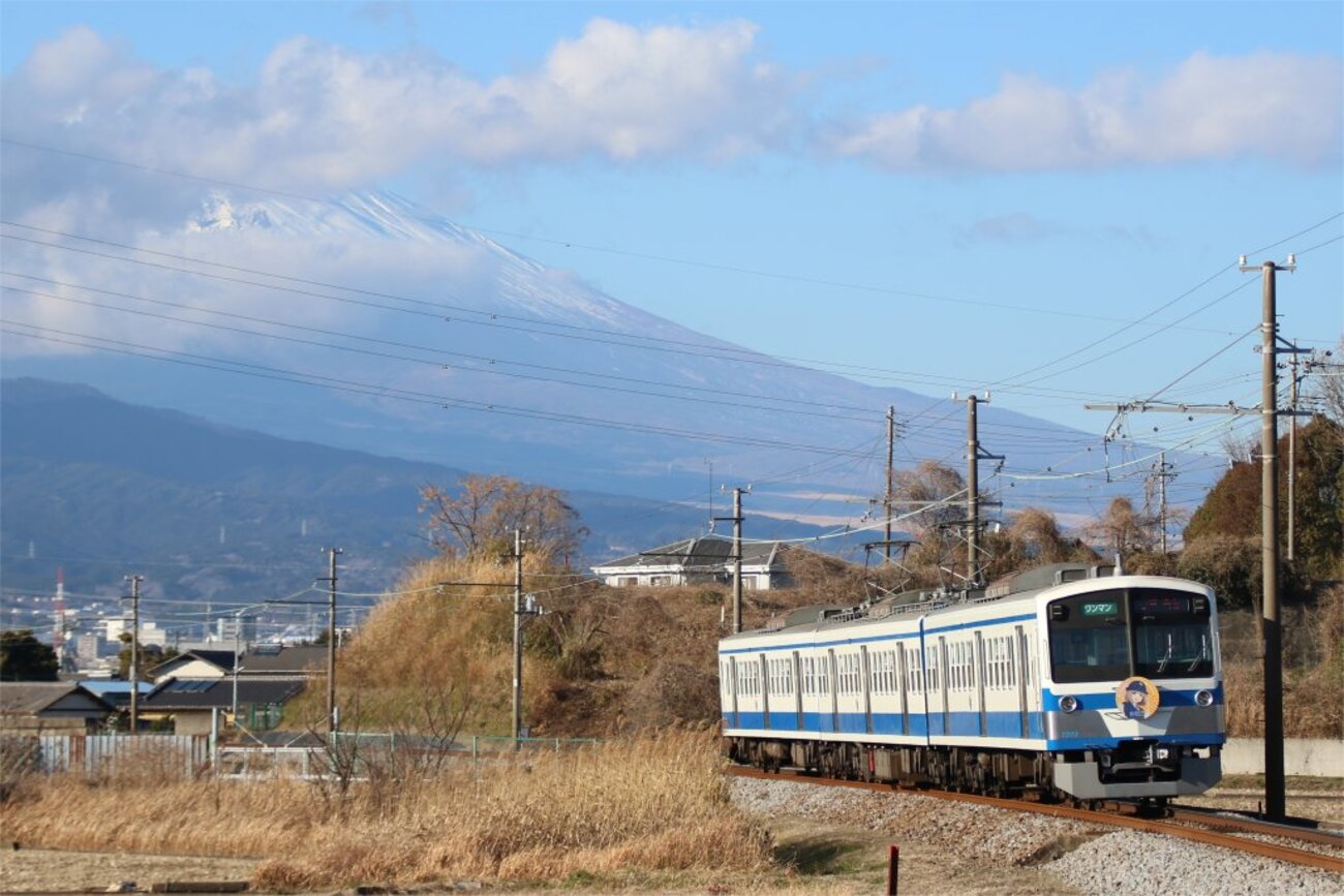 1月9日 伊豆箱根鉄道から富士山見られず・・・ - ローカル線放浪記&模型
