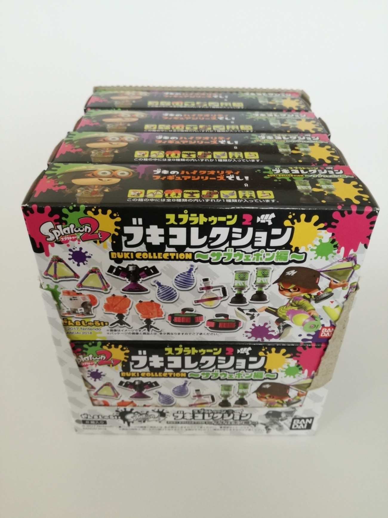 スプラトゥーン2「ブキコレクション」サブウェポン編。箱買いしたら全 