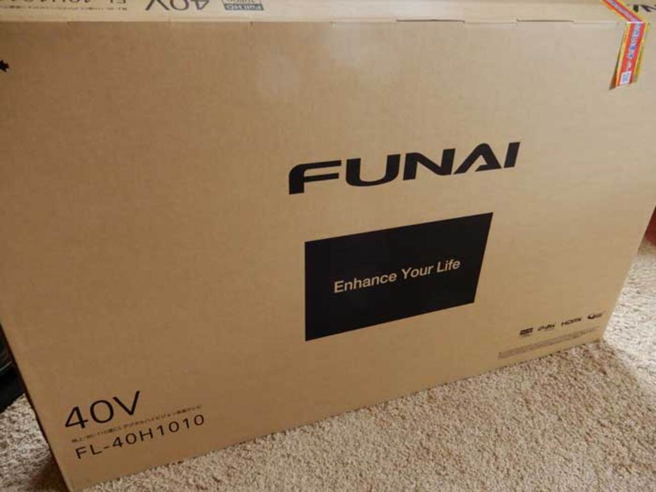 フナイ（FUNAI）の40型フルハイビジョンテレビ「FL-40H1010」を購入 
