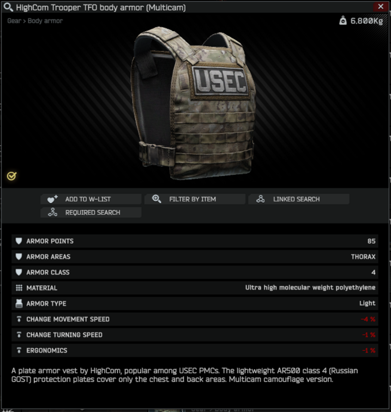 FORT製 ボディアーマー　タルコフ タルコフ】ボディアーマー一覧【Escape from Tarkov】 - 神ゲー攻略