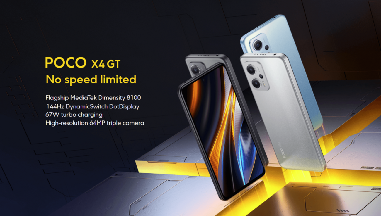グローバル版POCO F4無印＆POCO X4 GT正式発表！ただしX4 GTには 