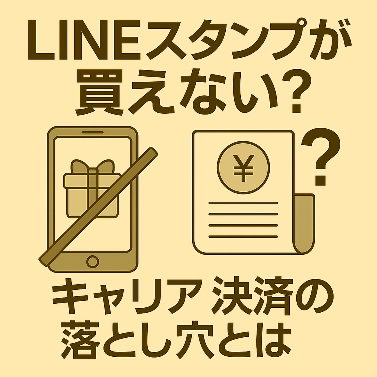 LINEスタンプが買えない？キャリア決済の落とし穴とは - きになる～