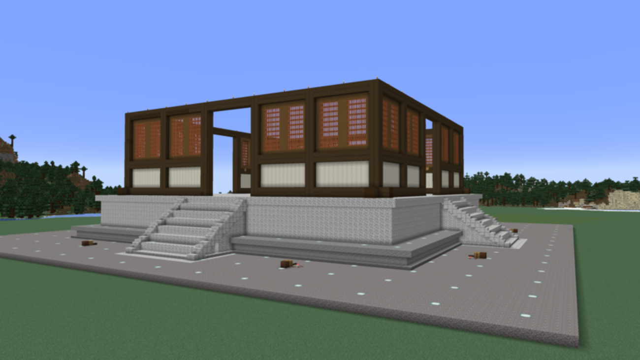 minecraft season6 part90 法隆寺五重塔 part4 裳階作っていきます