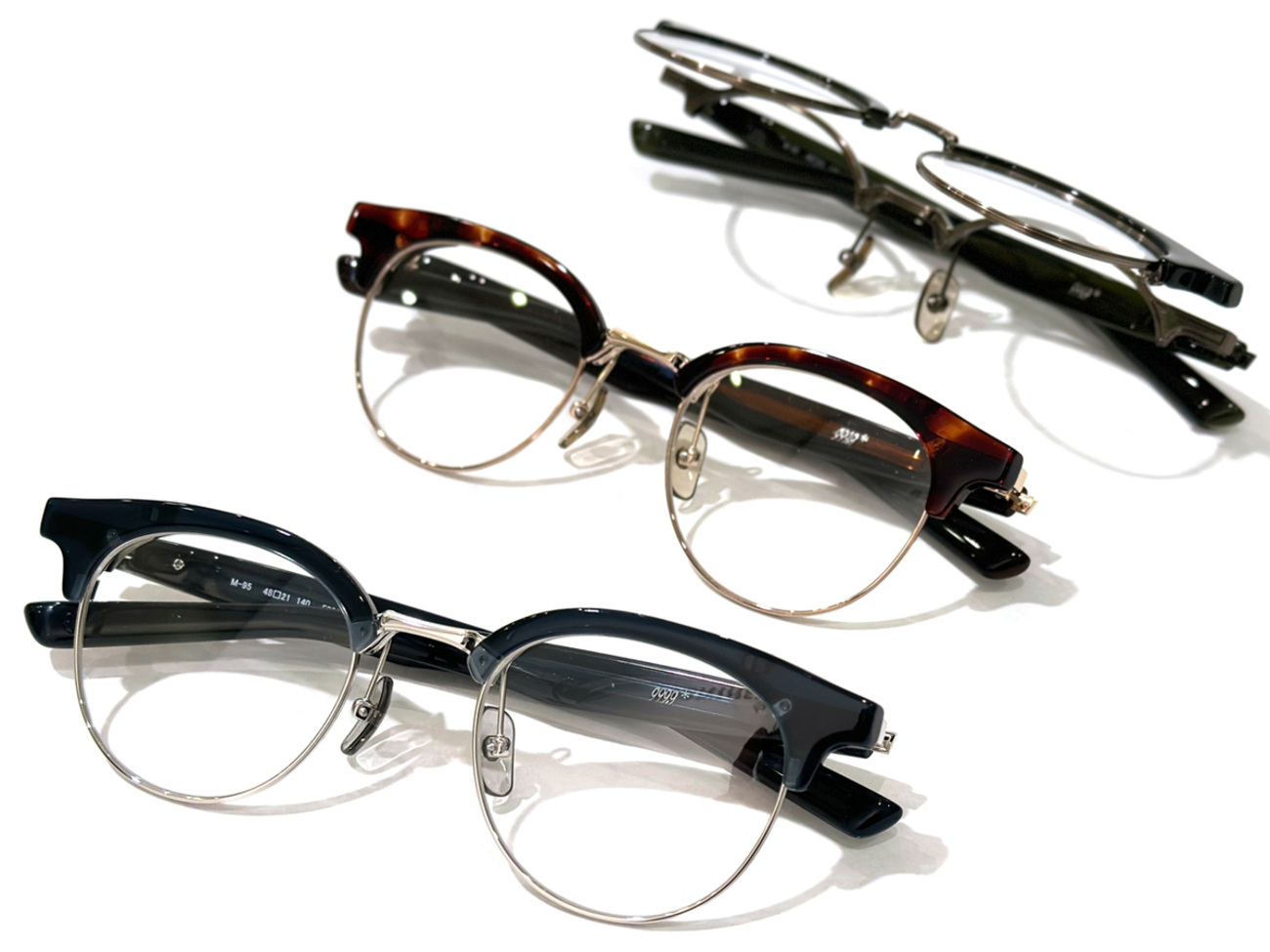 999.9 跳ね上げ眼鏡　Ｍ-95 跳ね上げミックスフレーム「M-95」再入荷！ - 999.9 selected by