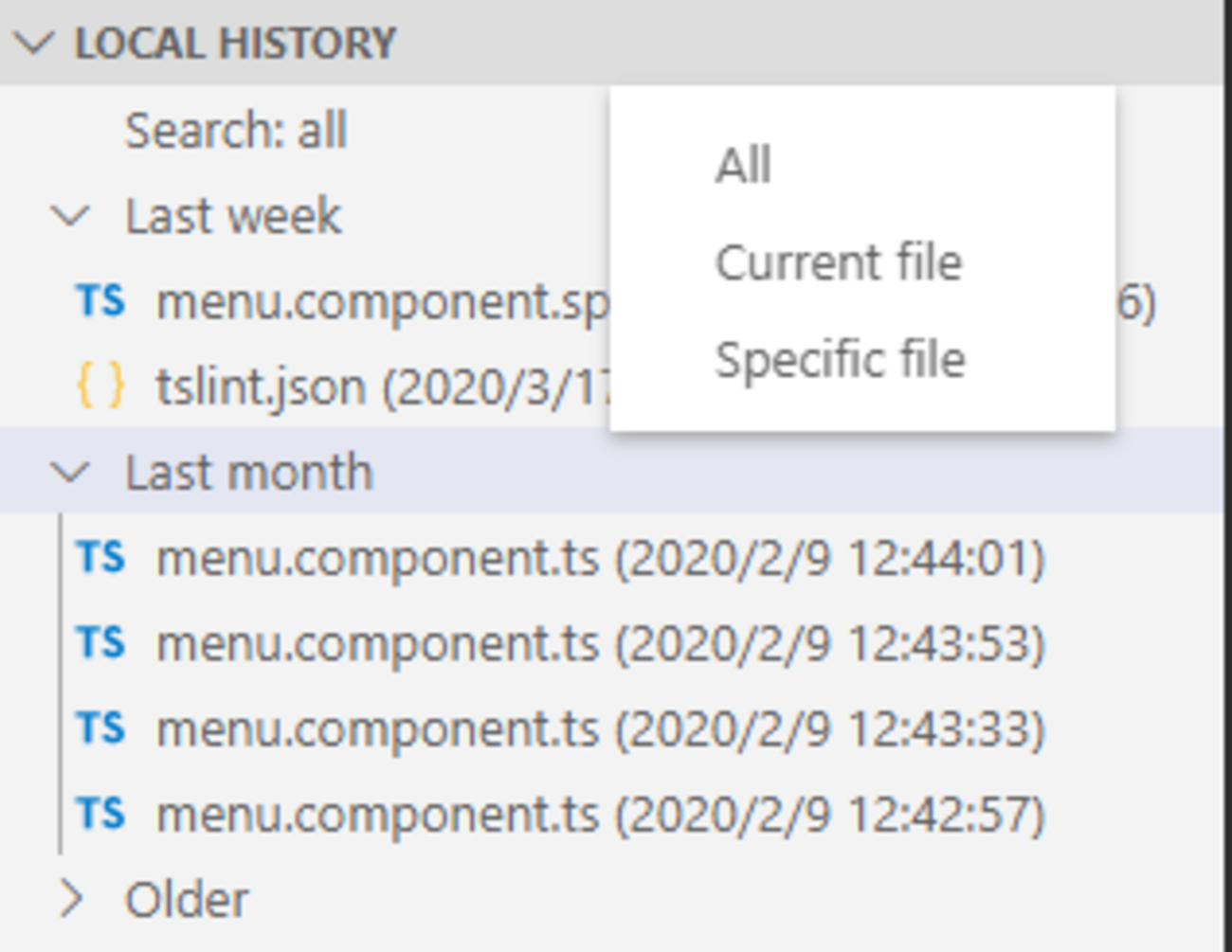 【VSCode】おすすめ拡張機能 - Local History - 開発覚書はてな版