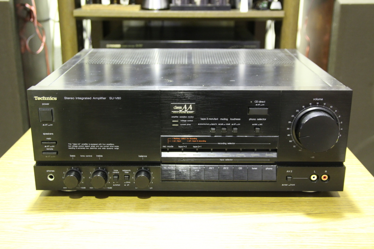 Technics SU-V90/SU-V80 ステレオアンプ（テクニクス SU-V80 