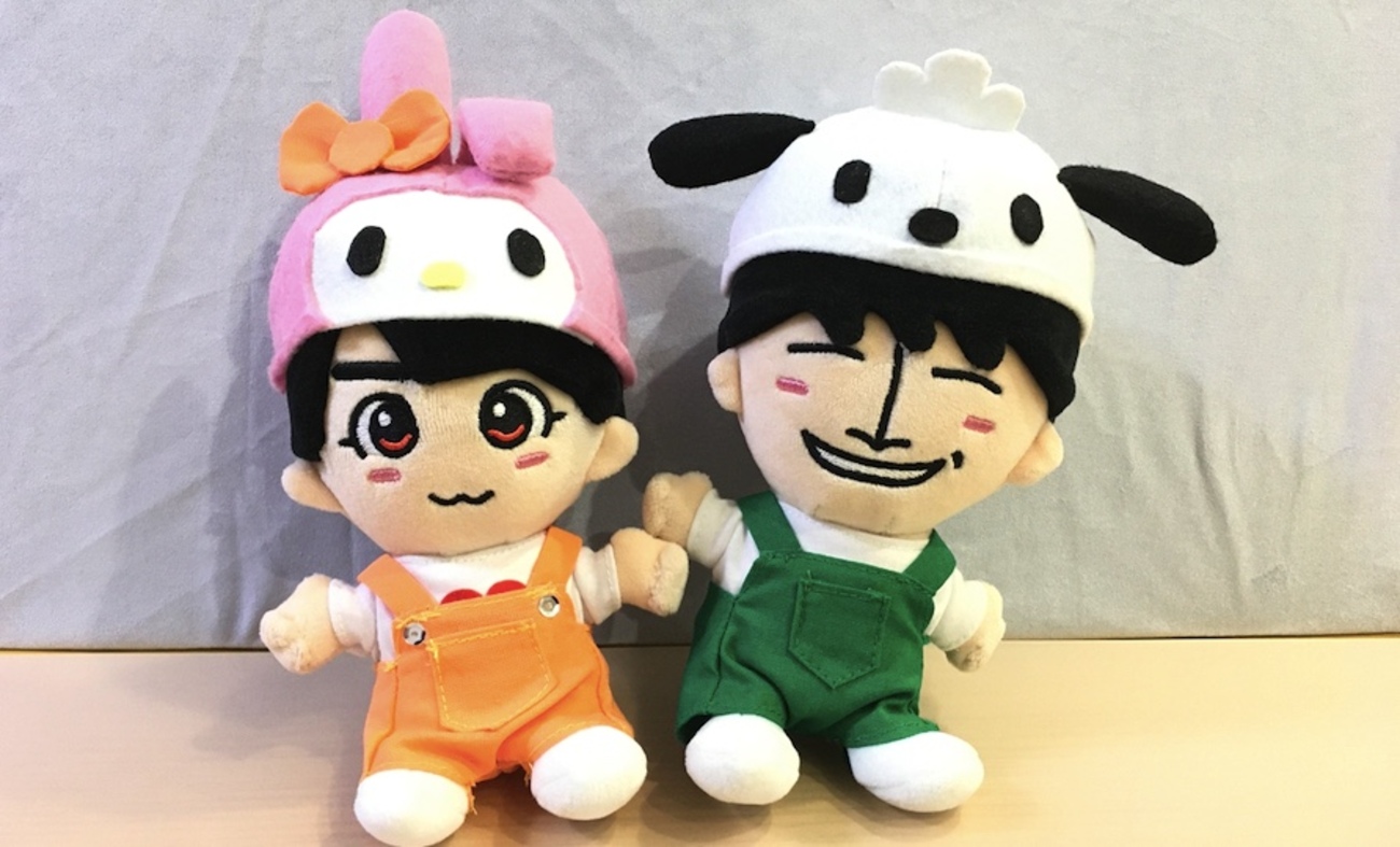 確認用ちびぬいちゃんのパーカー＆オーバーオール こし