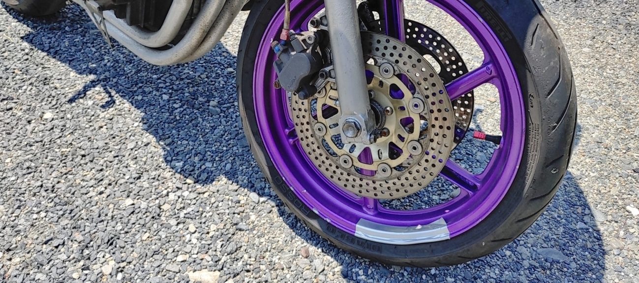 CBR250RR[MC22]のレストア記録 ⑦タイヤ・ホイール交換編 - GVB 