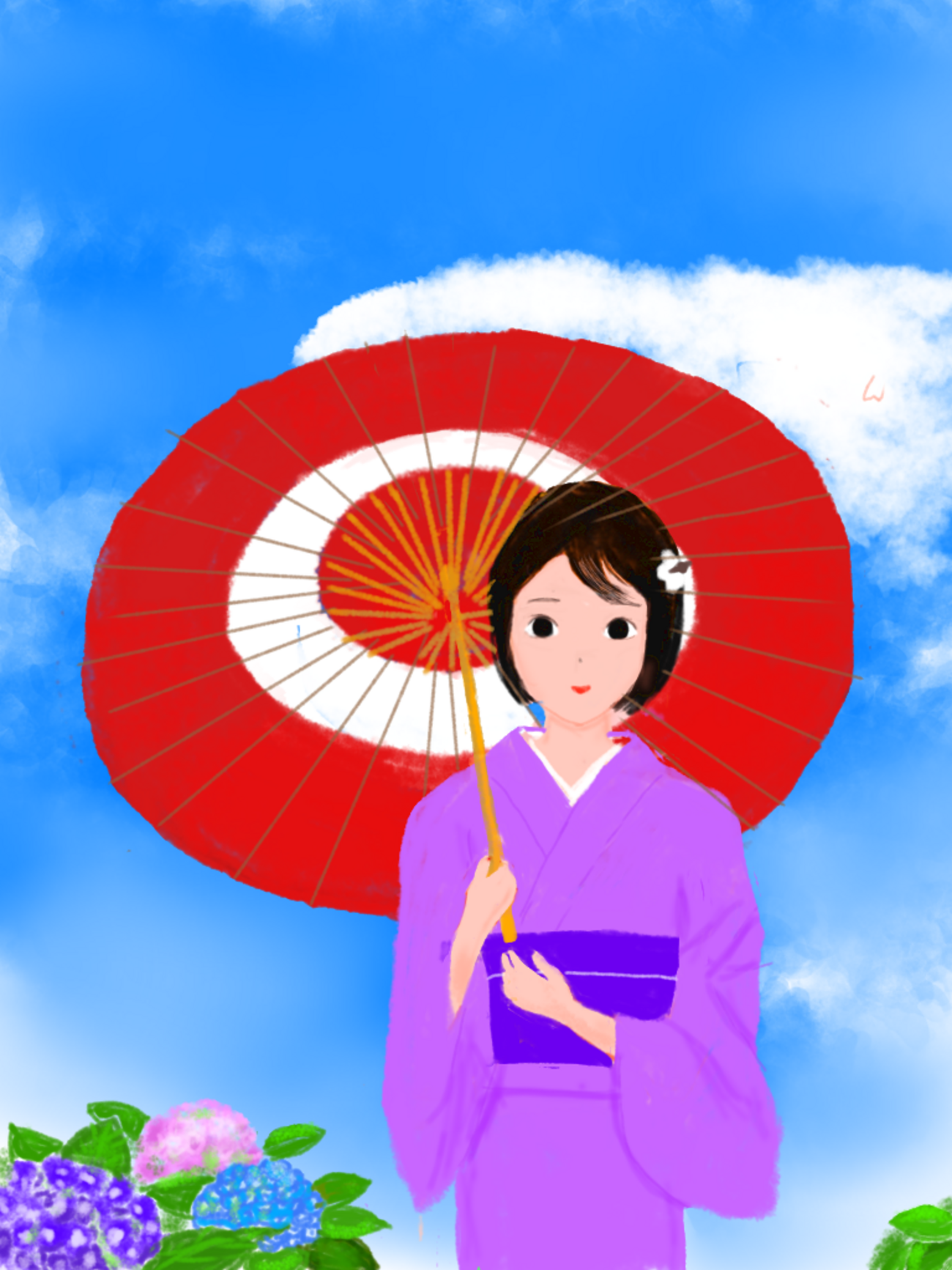 【原画】創作イラスト 菊番傘 原画】創作イラスト 菊番傘 原画】創作イラスト 菊番傘 【公式通販】