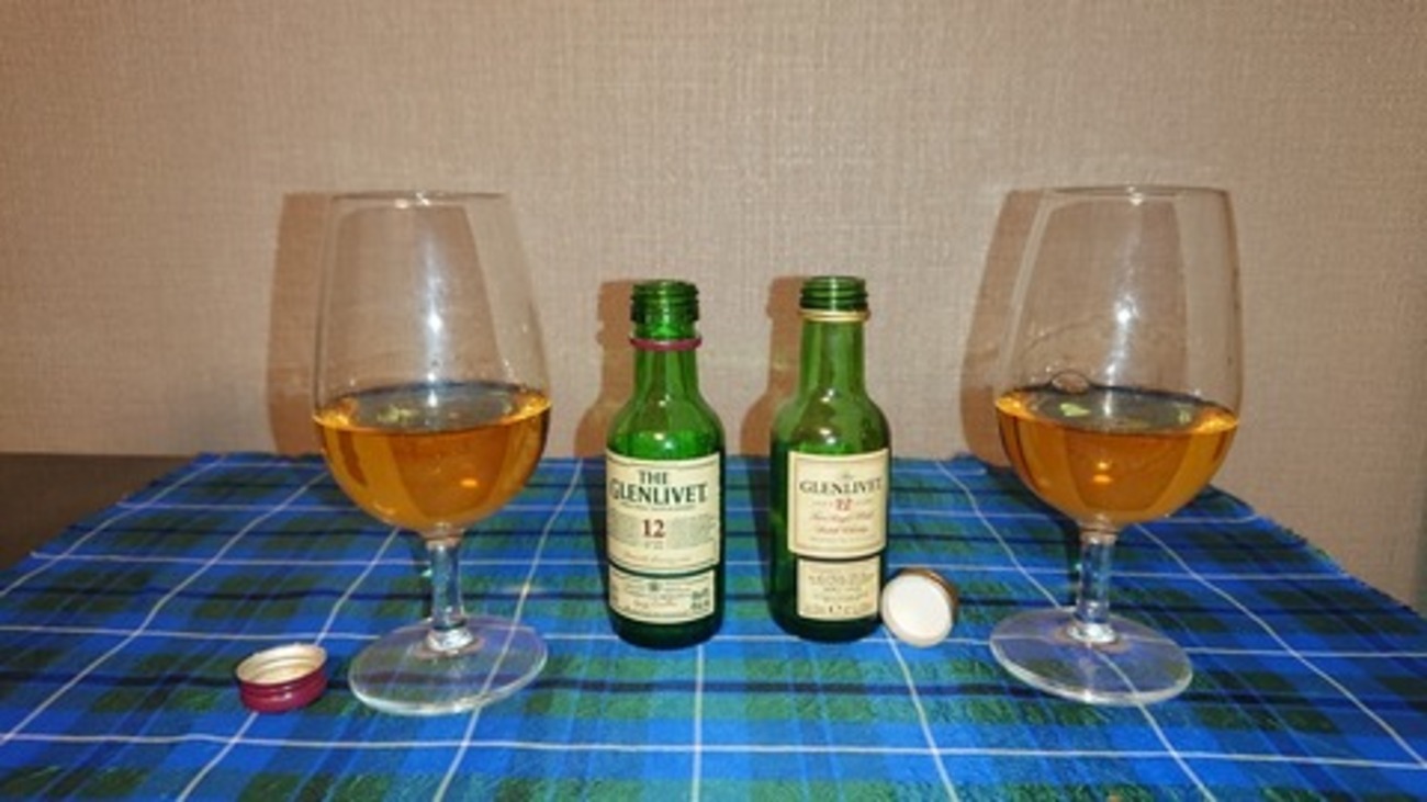 グレンリベット12年ミニチュアボトル飲み比べ - 紬とウィスキー