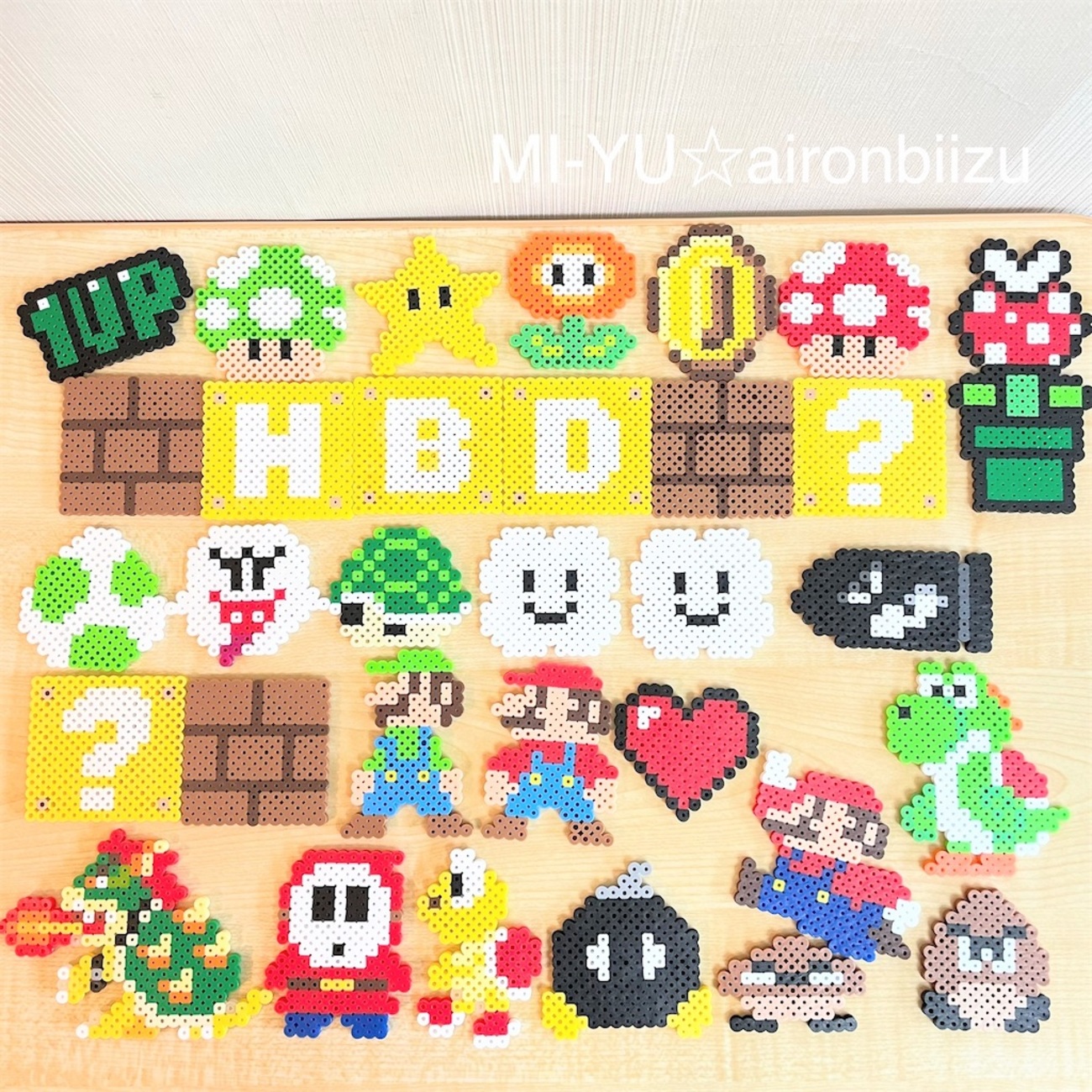 アイロン ビーズ マリオ