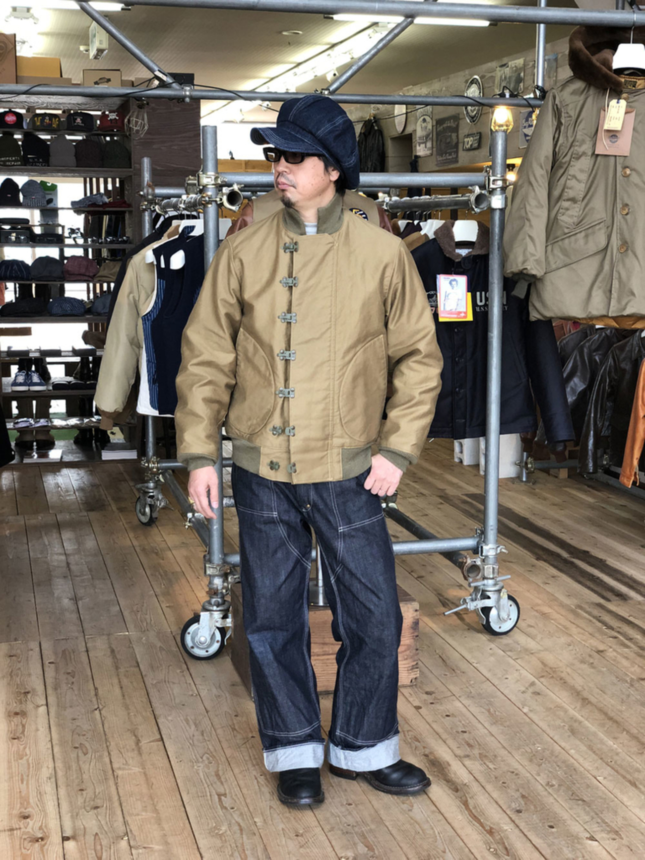 極美品！ BUZZ RICKSON バズリクソンズ 東洋 デッキ ジャケット 美品/Lサイズ】BUZZ RICKSON'S【N-1 デッキジャケット】L