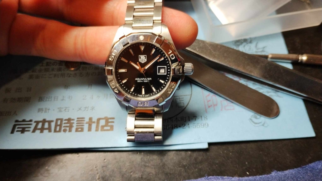 TAG Heuer】 #タグホイヤー #アクアレーサー #電池交換 #ブラック 