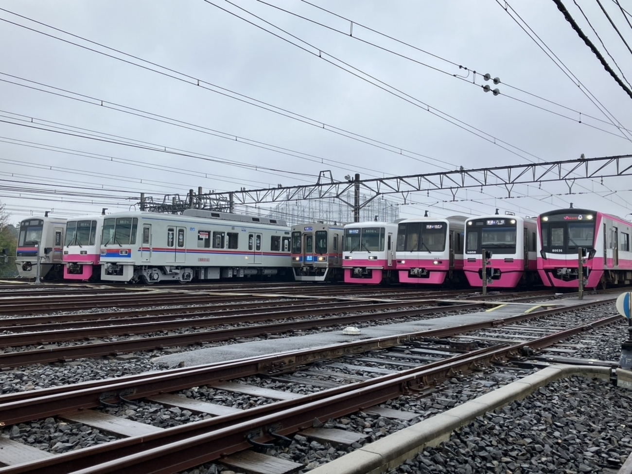 京成松戸線2025.10.25「くぬぎ山車庫サンクスフェスタ」を外側から見る 