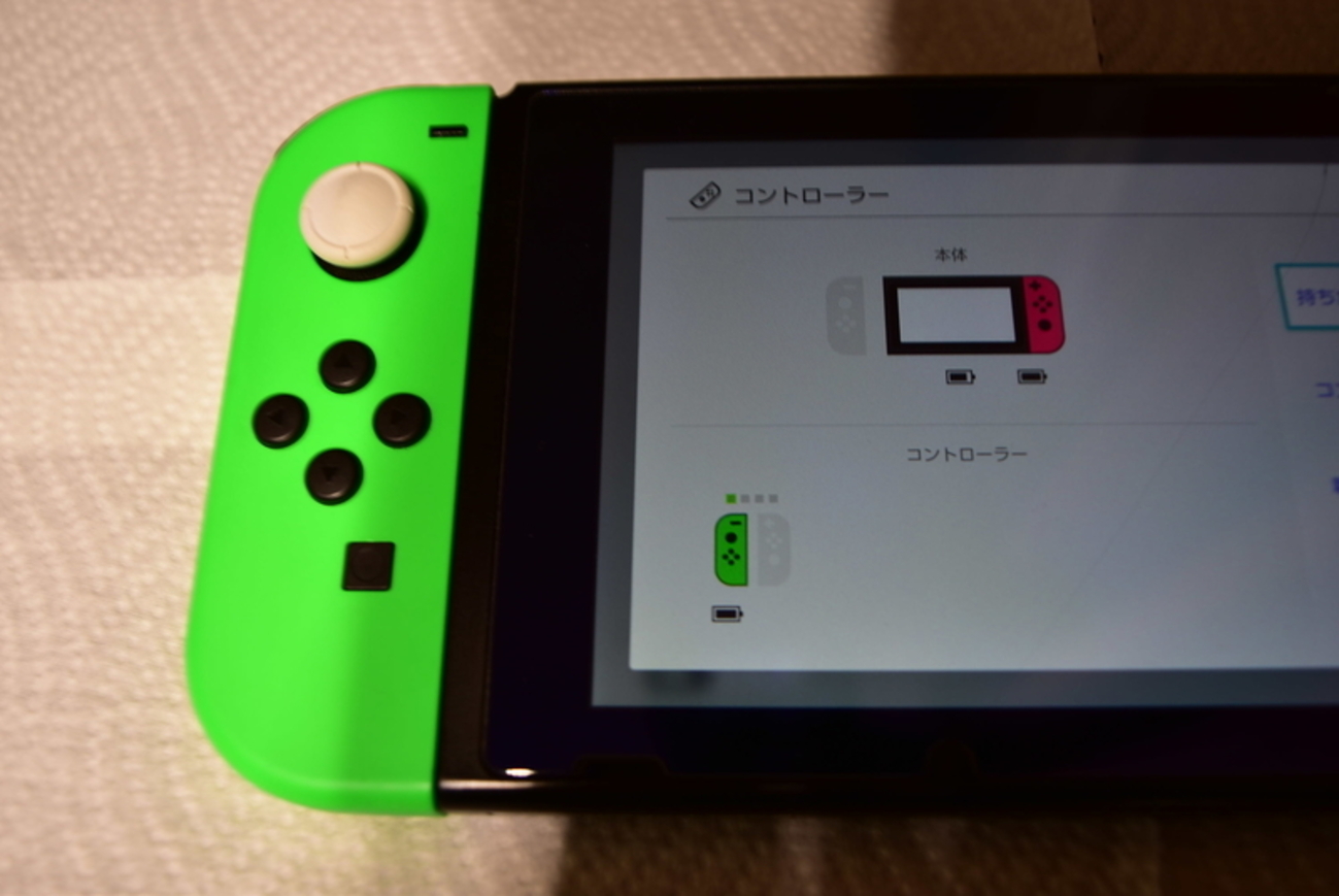 Nintendo SwitchのJoy-con （左）が認識されなくなったけど本体側 
