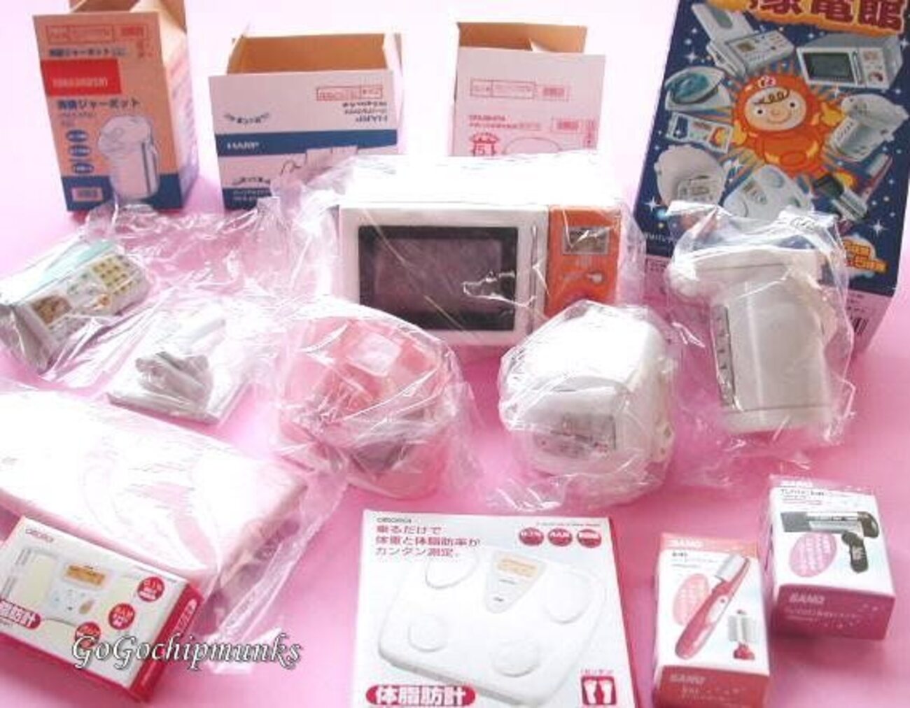 リーメントのぷち家電館【電子レンジ・炊飯器・ポット】ドールの家電 