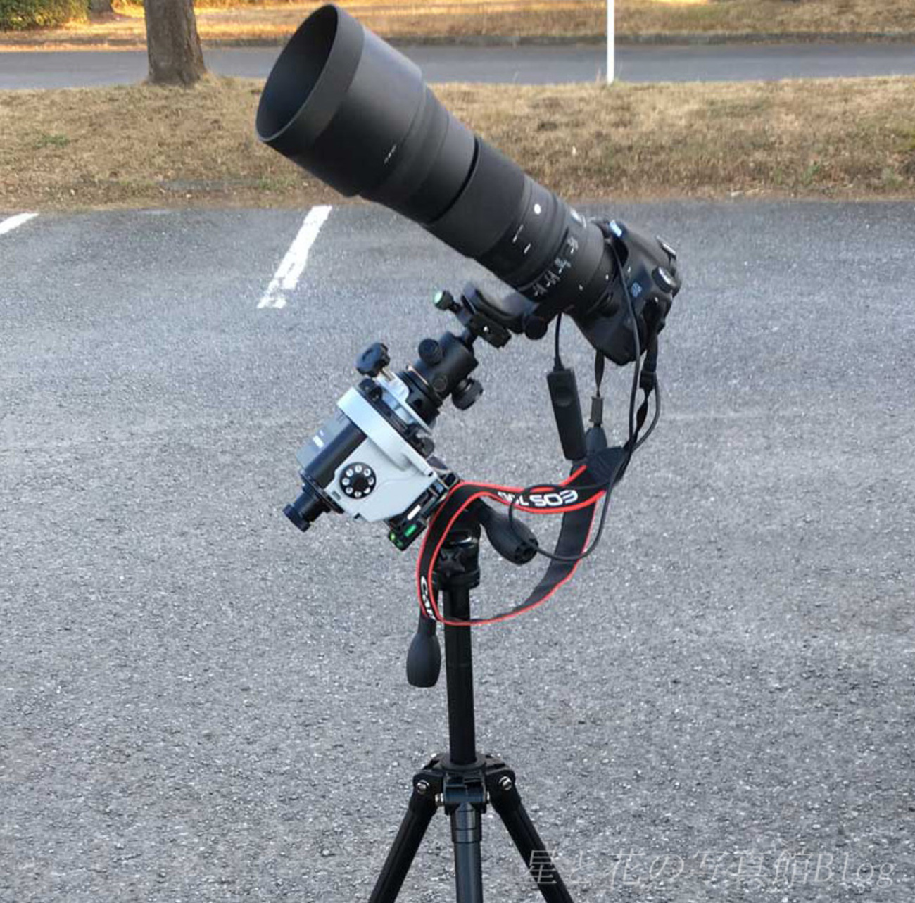 ポータブル赤道儀スカイメモSの極軸合わせ - 星と花の写真館Blog