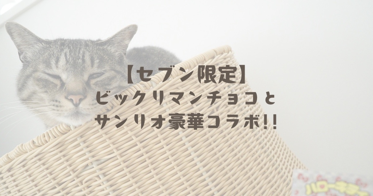 セブン限定｢サンリオキャラクターズマンチョコ｣を開封｜まさかの神引き