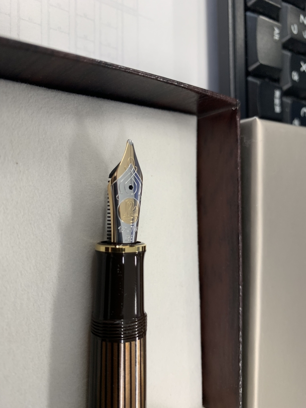 新品 保証期間内 茶縞 M800 ペリカン スーベレーン ペリカン 万年筆 スーベレーン M800 茶縞 Pelikan Souveran M800